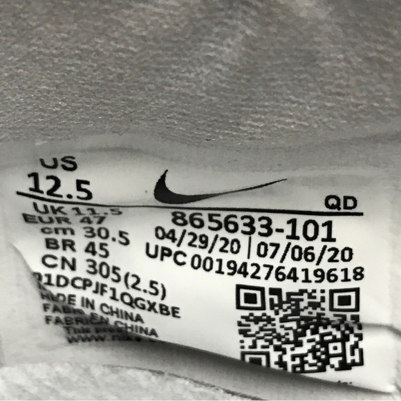 Nike Zoom JA Fly 3 Men's Track Shoes 'White Ombre' Size 12.5 (Missing Spikes) - Picture 11 of 11